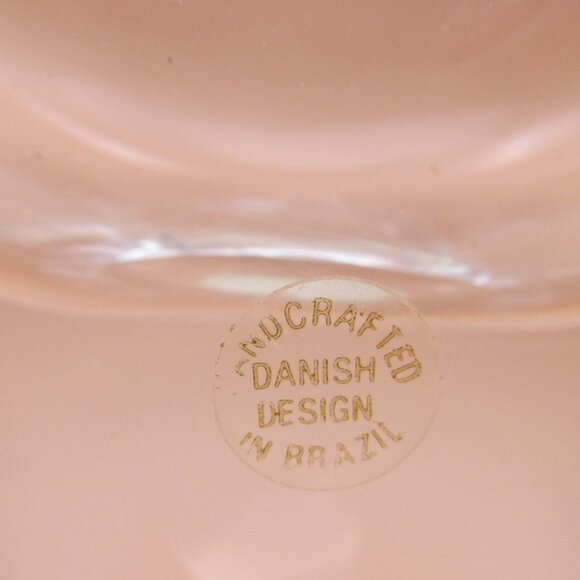 Handcrafted Crystal Heart Art Glass Bud Vase Paperweight Made in Brazil - Picture 6 of 14